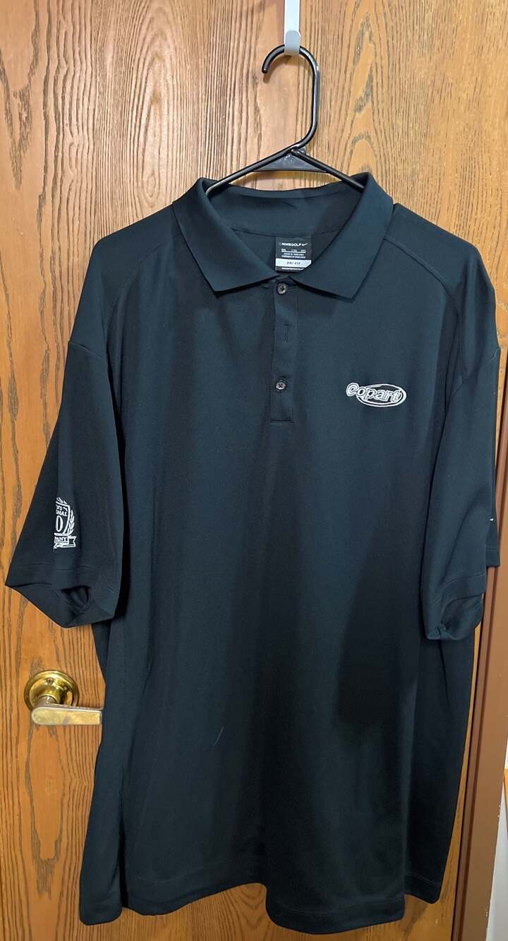 Nike Golf Dri-FIT Copart Corporate Embroidered Black Polo Shirt